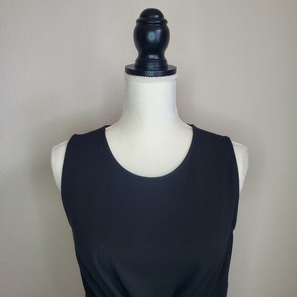 Ann Taylor Black Ruched Top Small - Picture 5 of 8